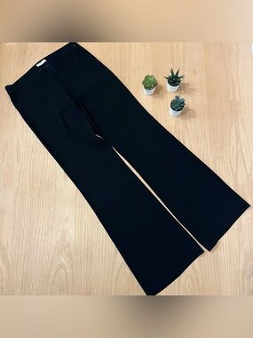 Aritzia / Babaton Black Straight Leg with slight Flare Side Zipper Dress Pants